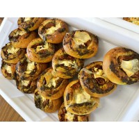 Tomato, Goat's Cheese and Pesto Bialy Tomato, Goat's Cheese and Pesto Bialy